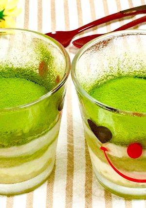 抹茶オレで☆簡単!抹茶ティラミス-レシピのメイン写真