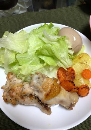 鶏手羽元のオリーブ油焼き～( ᐛ )و♪-レシピのメイン写真