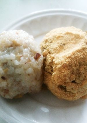 天津甘栗入りおはぎと月見団子-レシピのメイン写真