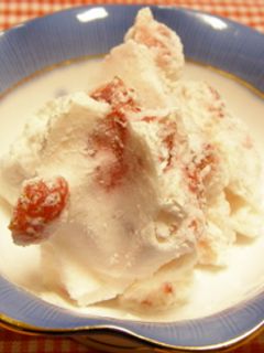 ホワイトチョコレートと苺のアイスクリーム-レシピのメイン写真