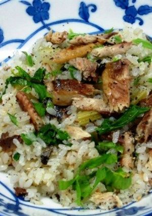 サンマとセロリの香りご飯-レシピのメイン写真