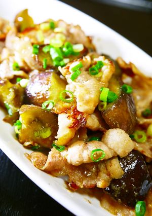 豚ばら薄切り肉となすの塩麹照り焼き-レシピのメイン写真