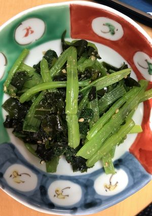 青菜とワカメの胡麻和え-レシピのメイン写真
