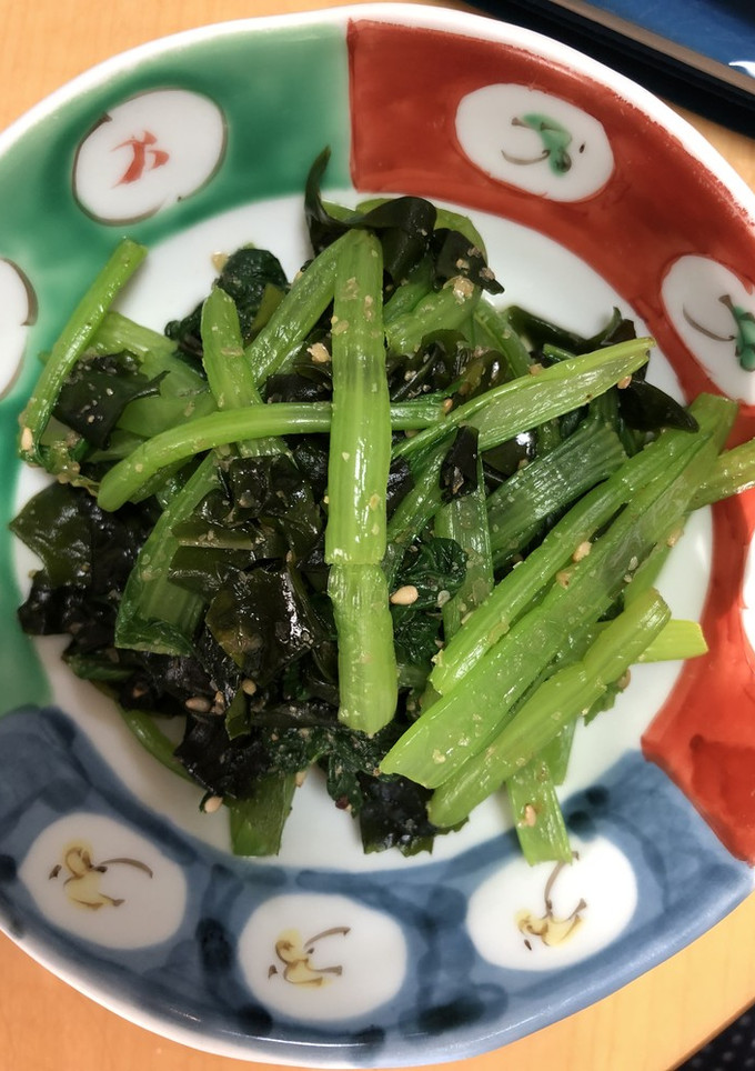 青菜とワカメの胡麻和え-レシピのメイン写真
