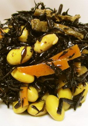 ひじきと蒸し大豆の煮物♪（切干大根にも）-レシピのメイン写真