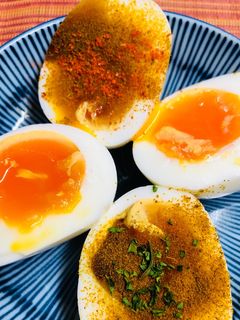 ゆで卵にオイカレー-レシピのメイン写真