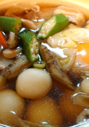 雨天曇天十五夜鍋焼き月見だんご-レシピのメイン写真