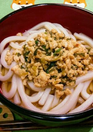 超シンプル♪鶏みそうどん-レシピのメイン写真