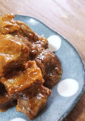 安いサイコロステーキを高級風に仕上げる!-レシピのメイン写真