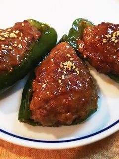 ピーマンの肉詰め★照り焼き風-レシピのメイン写真