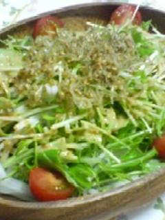 かりかりしらすと水菜のサラダ-レシピのメイン写真