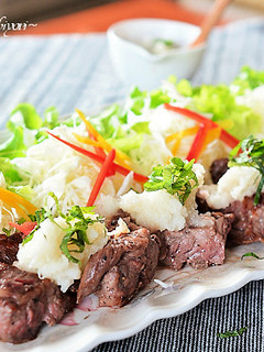 わさび入り大根おろしで牛中落ちソテー♪-レシピのメイン写真