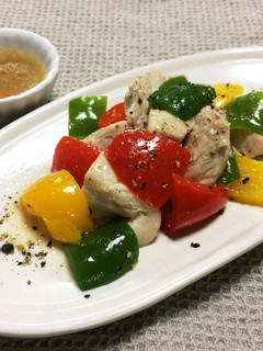 低糖質☆彩り☆鶏肉とパプリカの塩炒め-レシピのメイン写真