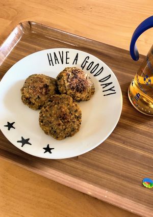 頭よくなる！？簡単♡いわし胡麻バーグ-レシピのメイン写真