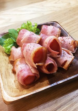 簡単プチッとおつまみ！ベーコントマト焼き-レシピのメイン写真