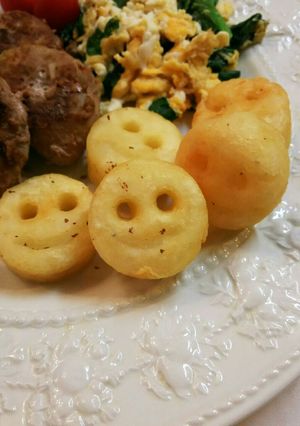 マッシュポテトフライ？ニコニコ顔(^^)-レシピのメイン写真