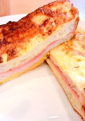 フレンチトースト風ハムチーズパン☆-レシピのメイン写真
