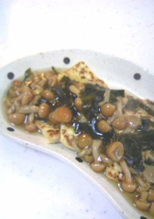 とうふステーキ甘酢なめこあんかけ-レシピのメイン写真