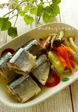 圧力鍋で♪白だしとマヨの骨ごとサンマ煮-レシピのメイン写真