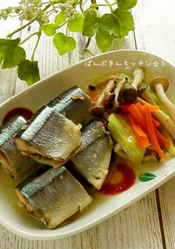 圧力鍋で♪白だしとマヨの骨ごとサンマ煮-レシピのメイン写真