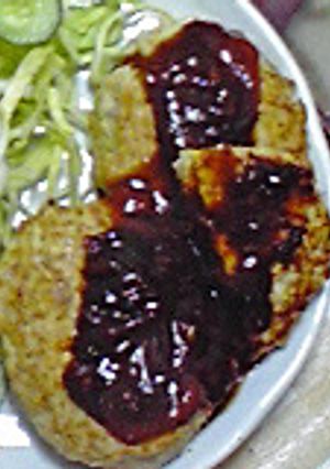 鶏バーグ（鶏ミンチハンバーグ）-レシピのメイン写真