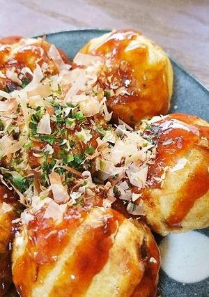 冷凍たこ焼きを外カリ、中ジュワで♪-レシピのメイン写真
