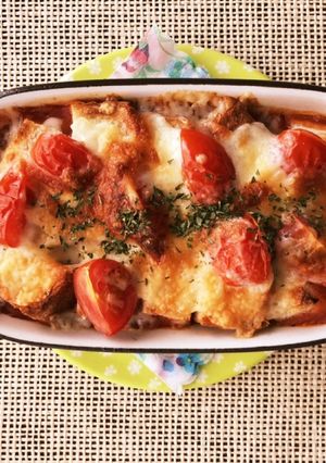 ポタージュの素で簡単*トマトパングラタン-レシピのメイン写真