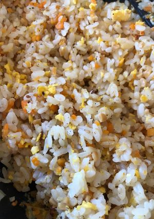 お子様メニュー 納豆チャーハン-レシピのメイン写真