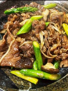 牛肉とアスパラガスのオイスターソース炒め-レシピのメイン写真
