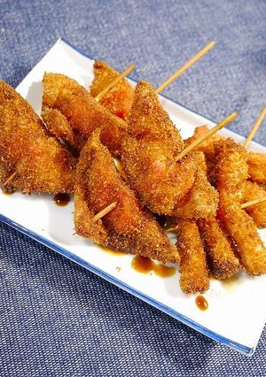 簡単!紅生姜串☆千切り生姜の包み揚げ-レシピのメイン写真