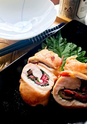 ササミの梅肉チーズ巻き-レシピのメイン写真