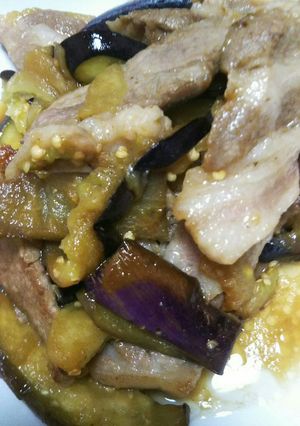 ナスと豚肉のパパッと炒め-レシピのメイン写真