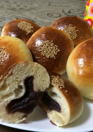 こしあんぱん-レシピのメイン写真