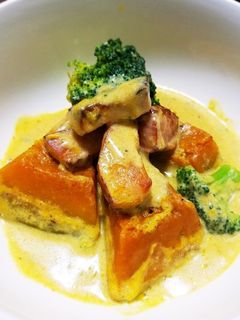 カボチャの豆乳煮込み-レシピのメイン写真
