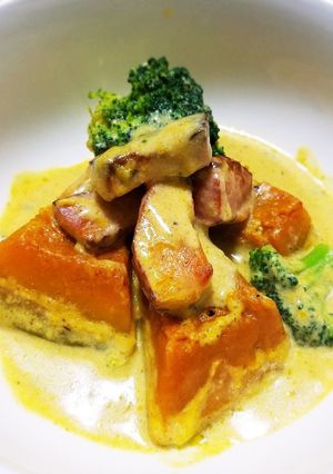 カボチャの豆乳煮込み-レシピのメイン写真