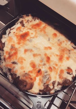 グリルピザプレートでチーズカレードリア-レシピのメイン写真