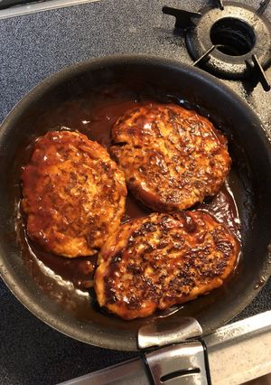 お好み焼き風ハンバーグ？-レシピのメイン写真