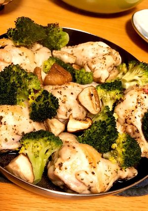 グリルピザプレートでバジルチキン-レシピのメイン写真