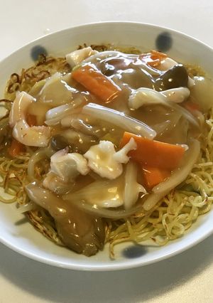 簡単　カリカリあんかけ焼きそば-レシピのメイン写真