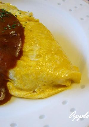 ライスもソースも☆カレーオムライス-レシピのメイン写真
