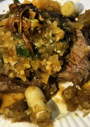 香味野菜とはちみつソースのビフテキ-レシピのメイン写真