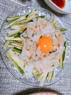 なんちゃってユッケ!!簡単!いかユッケ風-レシピのメイン写真