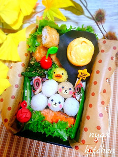 『お月見だんご♪リラックマ』秋弁当♡-レシピのメイン写真