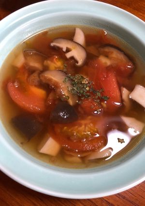 きのことトマトのほっこりスープ-レシピのメイン写真