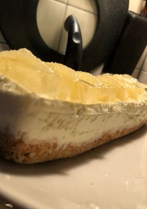 割と簡単ゼリーと二層のレアチーズケーキ-レシピのメイン写真