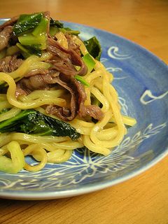 青菜と牛肉の簡単焼きそば-レシピのメイン写真
