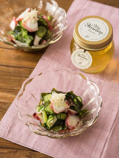アカシアハニーのタコときゅうりの酢の物-レシピのメイン写真