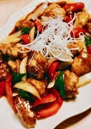 *豚こまの黒酢酢豚風*-レシピのメイン写真