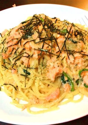 パスタ:鮭はタラコに出会うの巻-レシピのメイン写真