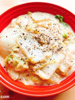 とろとろ!白菜とツナの豆乳煮-レシピのメイン写真